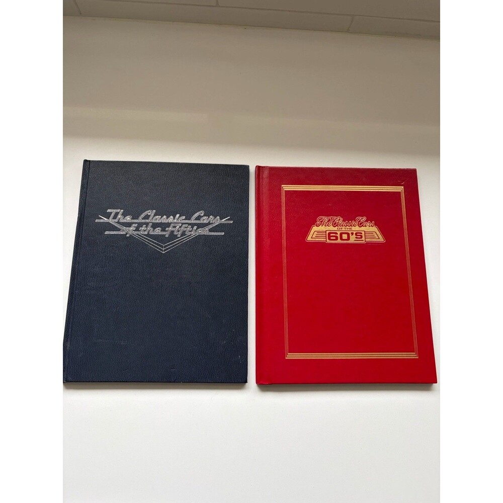 Lot of 2 Franklin Mint Classic Cars of the 50’s & 60's Books Excellent Condition